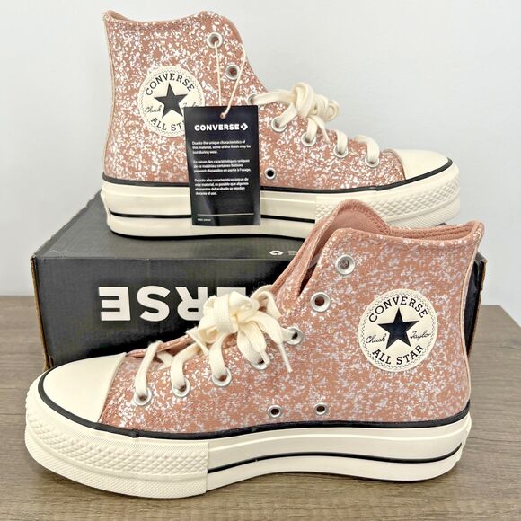 CONVERSE-New-Women's Dusty Cinder Chuck Taylor All Star Lift Hi A09422C-Size 7.5 - Picture 6 of 9